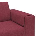 vidaXL Pohovka do obývačky 3 ks Víno červené Polyester