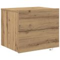vidaXL Nočný stolík Remeselný dub 50 x 39 x 41 cm Kompozitné drevo