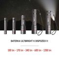 CREE LED kovové svietidlo Ultibright 70, 340lm, 3xAAA
