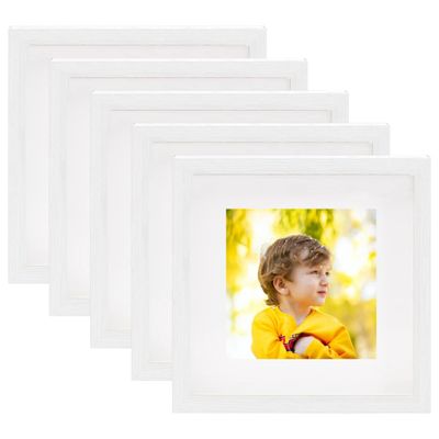 vidaXL 3D fotorámiky 5 ks biele 28x28 cm na 20x20 cm obrázok