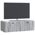 vidaXL Nástenná TV skrinka 98 x 41 x 30 cm Sivý Sonoma