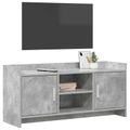 vidaXL TV skrinka 102 x 33 x 47 cm Betónovo sivá Kompozitné drevo
