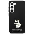 Puzdro Karl Lagerfeld pre Samsung Galaxy S24 KLHCS24SSNCHBCK čierna HC SILICONE NFT CHOUPETTE