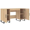 vidaXL Stôl dub somoma 140x50x75 cm kompozitné drevo