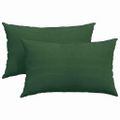 vidaXL Vankúše na pohovku 2 pcs Tmavozelená 50 x 30 cm