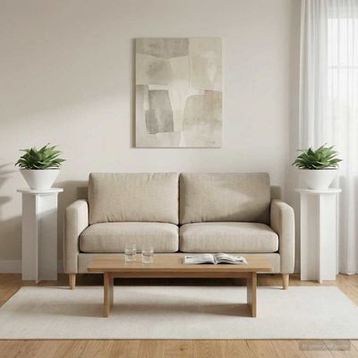 vidaXL Stojan na rastliny 2 pcs Biela s vysokým leskom