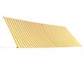 vidaXL Zaťahovacia markíza 400x150 cm žlto-biela