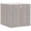 vidaXL skladacie úložné boxy 4 ks hnedá 32x32x32 cm Netkaná textília