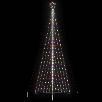 vidaXL LED vianočný stromček 789 LED farebné 476 cm