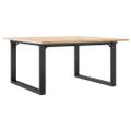 vidaXL Konferenčný stolík v tvare O 90x90x45 cm borovica a oceľ