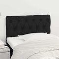 vidaXL Čelo postele čierne 80 x 7 x 78/88 cm látka
