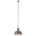 vidaXL Industriálna závesná lampa 32 cm, sivá E27