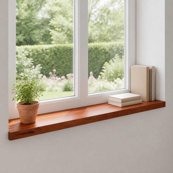 vidaXL Parapety 2 ks Hnedá 100 x 30 x 2 cm Masívne bukové drevo