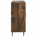 vidaXL Servírovacia skriňa Dymový dub 89 x 34,5 x 80 cm
