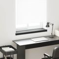 vidaXL Parapetné dosky Čierne s drevenou textúrou 80 x 25 x 4,5 cm PVC