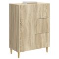 vidaXL Servírovacia skriňa so zásuvkou Dub sonoma 66 x 34,5 x 90 cm