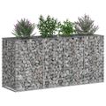 vidaXL Gabiónová vyvýšená posteľ 170 x 50 x 80 cm Pozinkovaná oceľ