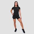 Dámske bežecké tričko Pulse Black - GymBeam, veľkosť M, veľkosť oblečenia M