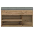 vidaXL Lavička na topánky Artisan Dub 82x32x45,5 cm Konštrukčné drevo