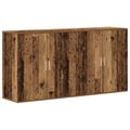 vidaXL Servírovacia skriňa 2 ks Staré drevo 79 x 38 x 80 cm