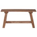 vidaXL lavička Prírodná 92 x 23,5 x 45,5 cm Mahagónový masív