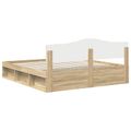vidaXL Rám postele Sonoma 200 x 200 cm Masívne borovicové drevo