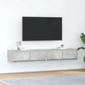 vidaXL TV skrinky 2 ks betónovo sivé 80x31x25,5 cm kompoz.drevo