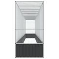 vidaXL Voliéra s nadstavcom strieborná 1042,5x107x212 cm oceľ