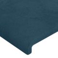 vidaXL Rám postele bez matraca tmavomodrý 90x200 cm zamat