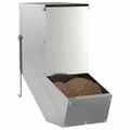 vidaXL Kŕmidlo pre králiky Strieborná 12,5 x 26 x 28,5 cm 1 kg
