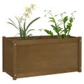 vidaXL Záhradné kvetináče 2ks medovo-hnedé 100x50x50cm borovicový masív