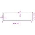 vidaXL Stolová doska 180x50x(2-6) cm neošetrený masív živé hrany