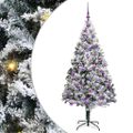vidaXL Umelý vianočný stromček Biela 180 cm PVC a Oceľ a Plast