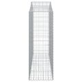 vidaXL Oblúkové gabionové koše 14 ks 200x50x140/160 cm pozink. železo