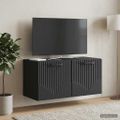 vidaXL Nástenná TV skrinka Čierna 59,5 x 31 x 30 cm Kompozitné drevo