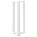 vidaXL Nohy barového stola v tvare T, 2 ks, biele, 50x35x(110-111) cm, oceľové