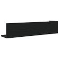 vidaXL Nástenné police 2 ks čierne 75x16,5x16,5 cm kompozitné drevo