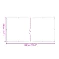 VidaXL Priehľadná plachta s okami 2x3 m Polyetylén