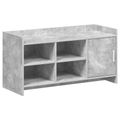 vidaXL Skriňa na topánky s úložiskom Betónovo sivá 100 x 39,5 x 51 cm