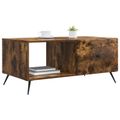 vidaXL Konferenčný stolík Dymový dub 90 x 50 x 40 cm Kompozitné drevo