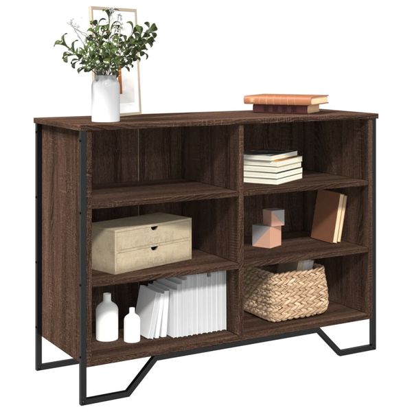 vidaXL Komoda hnedý dub 101x35,5x74,5 cm kompozitné drevo