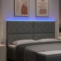 vidaXL LED hlavová doska Svetlosivá 180 cm látka