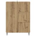 vidaXL Servírovacia skriňa Dub artisan 66 x 34,5 x 91,5 cm