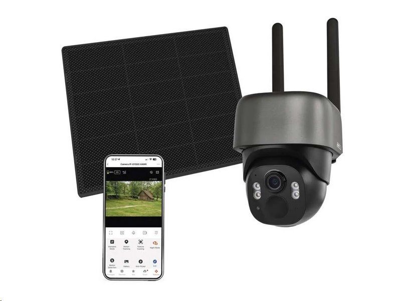 Kamera EMOS IP-6100G HAWK /H4168/ GoSmart vonkajšia batériová kamera s 4G LTE a solárnym panelom