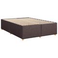 vidaXL Posteľ boxspring s matracom Tmavohnedá 140 x 200 cm Látka