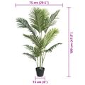 vidaXL Umelá palma zelená 120 cm PP