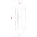 vidaXL Nárazníky na člny 2 ks Ø 11 x 40 cm Čierna PVC