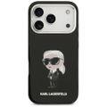 Puzdro Karl Lagerfeld pre iPhone 17 Pro 6,3" IML Aquarelle Karl & Logo MagSafe čierna