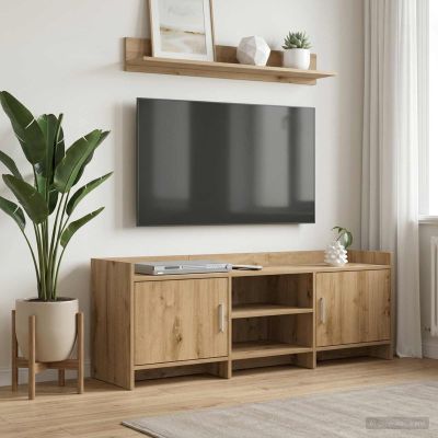 vidaXL TV skrinka 130 x 33 x 47 cm Dub artisan Kompozitné drevo