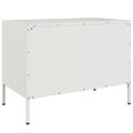 vidaXL TV skrinky 2 ks biele 68x39x50,5 cm oceľ
